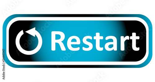 Long icon restart sign