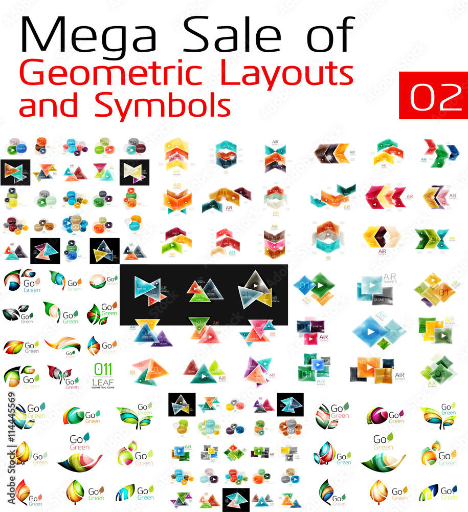 Mega collection of abstract symbols Mega collection of abstract symbols
