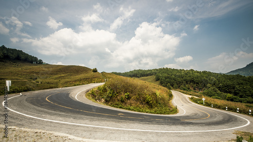 The U-shaped curve on steep slopes.