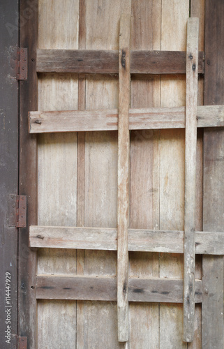 wood door old lock