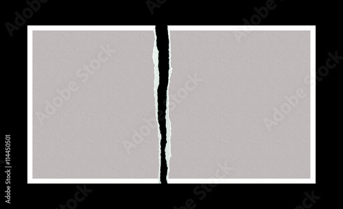 Tear the photo paper