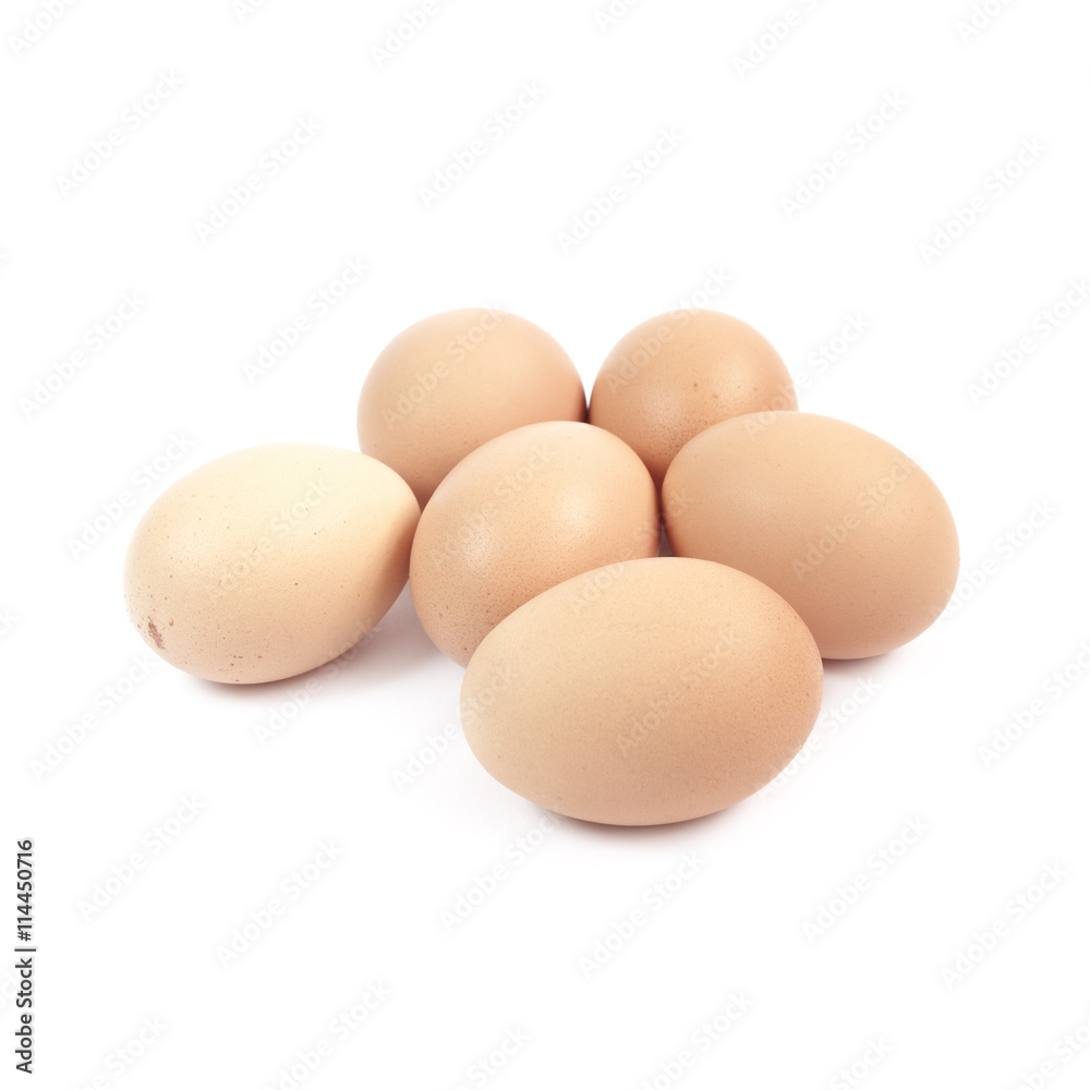 Eggs isolated on white background Eggs isolated on white background