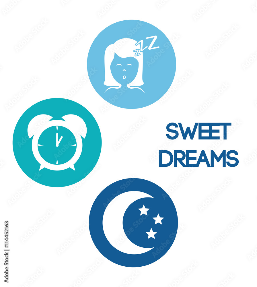Sweet dreams design, vector illustration eps 10. Sweet dreams design, vector illustration eps 10.
