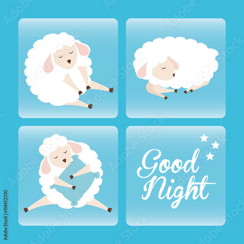 Sweet dreams design, vector illustration eps 10.