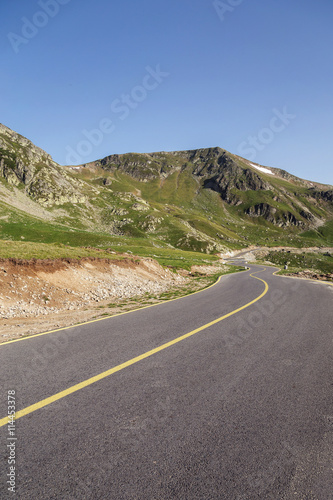 Mountain road / Transalpina highway, the highest road in Romania