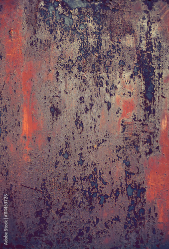 Corroded iron plate, industrial background