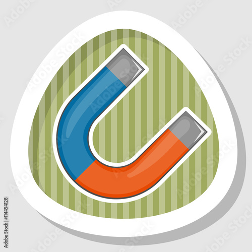 Magnet colorful icon