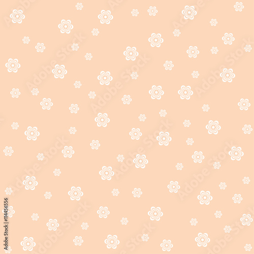 Pink flower pattern. Vector illustration