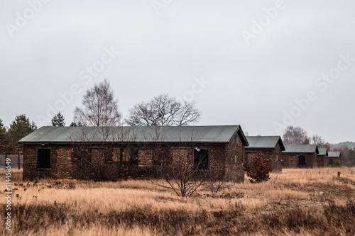 Houses near concentration camp in Berlin, Germany