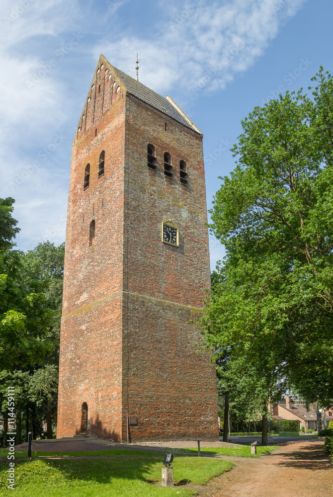 Church tower of the church of Slochteren