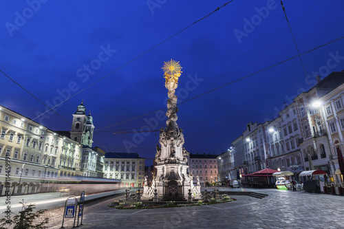 Column on Hauptplatz in Linz photo