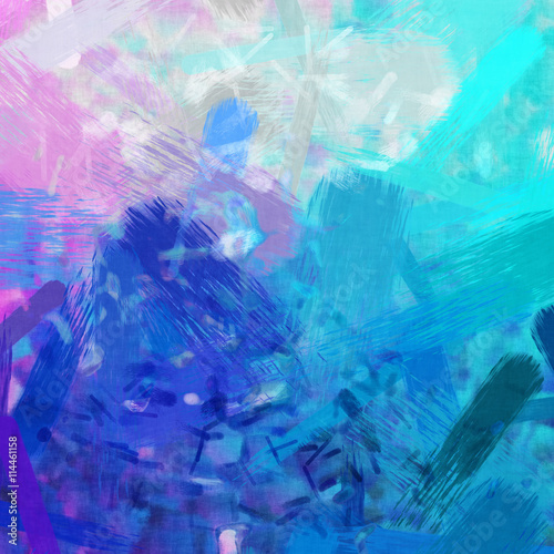 Wallpaper Mural pink and turquoise brush strokes Torontodigital.ca