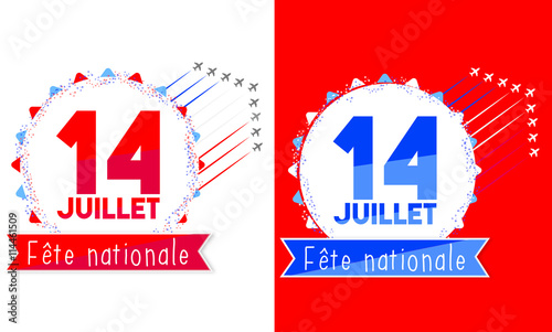 Fête nationale - 14 juillet - Logo photo