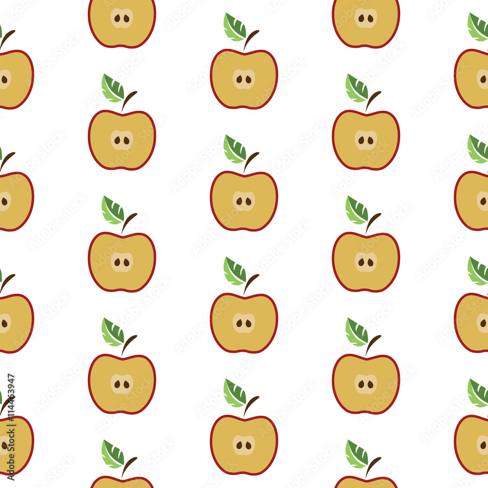 Seamless pattern with apples. Seamless pattern with apples.
