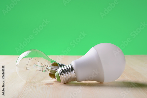 LED and incandescent lamps