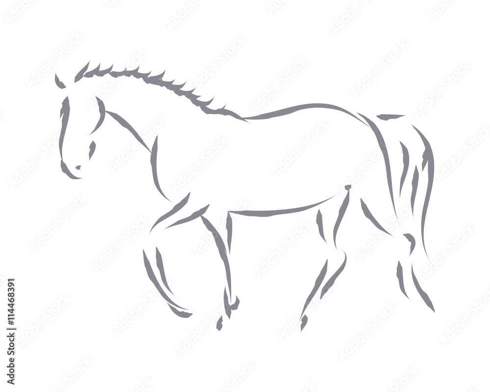 Fototapeta premium A symbolic horse 4