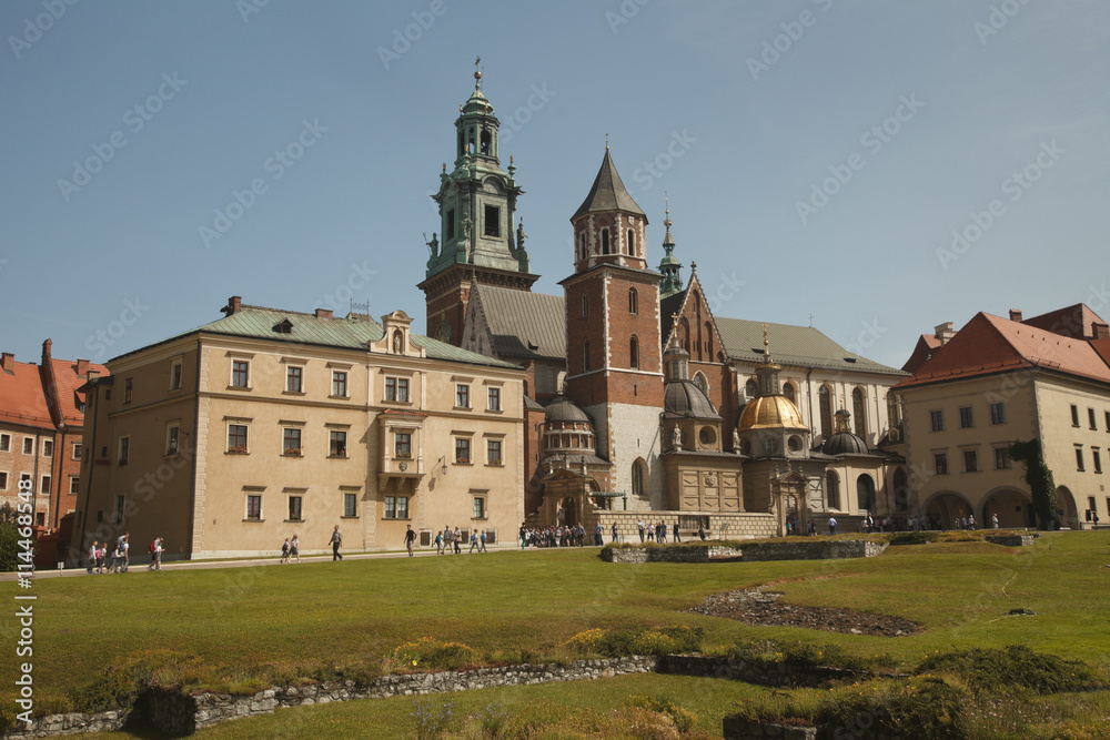 Cathedral of St Stanislaw and St Vaclav and royal castle on the Wawel , Poland
