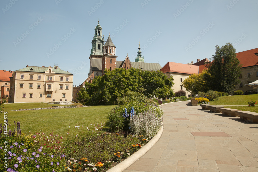 Road to Wawel Castle and Cathedral, Krakow, Poland
