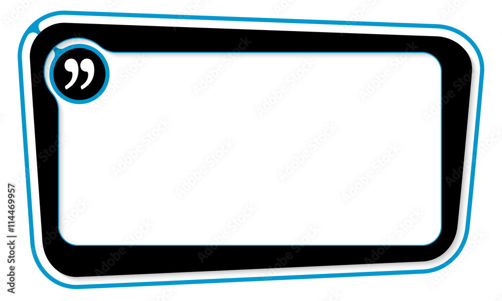 Vector box for your text with quotation mark Vector box for your text with quotation mark