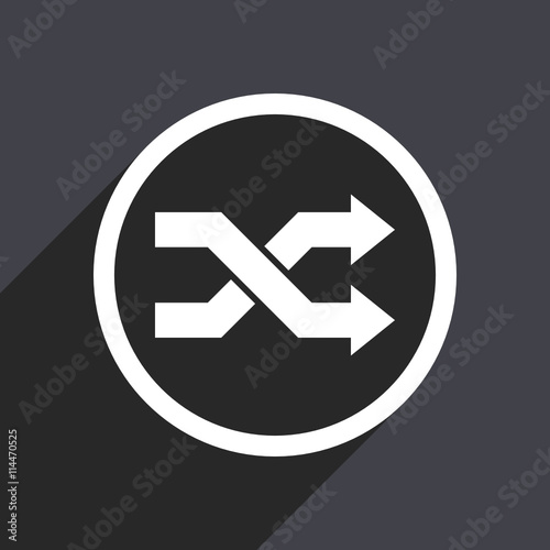 Free Download Flat design gray  web aleatory vector icon - GFXLoad