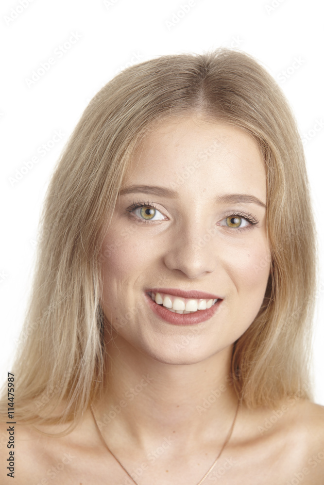Portrait einer jungen blonden Frau Portrait einer jungen blonden Frau