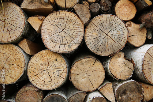 Fototapeta Naklejka Na Ścianę i Meble -  Wood texture wood fuel