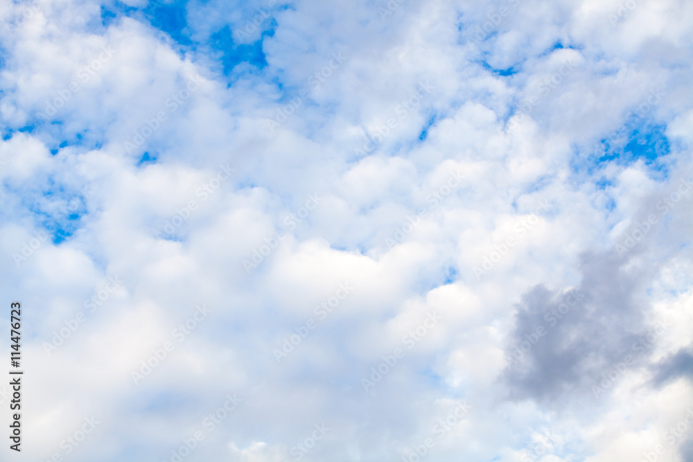 Obraz premium colorful dramatic sky with cloud at sunset