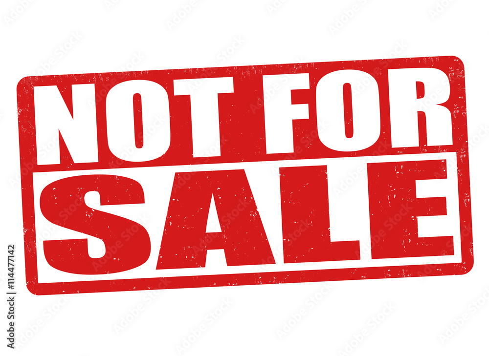 Not for sale stamp Not for sale stamp