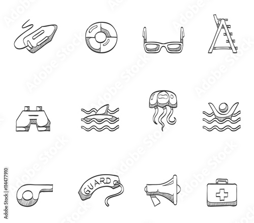 Lifeguard icons in sketch.