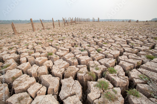 Cracked dry land without water.Abstract background.