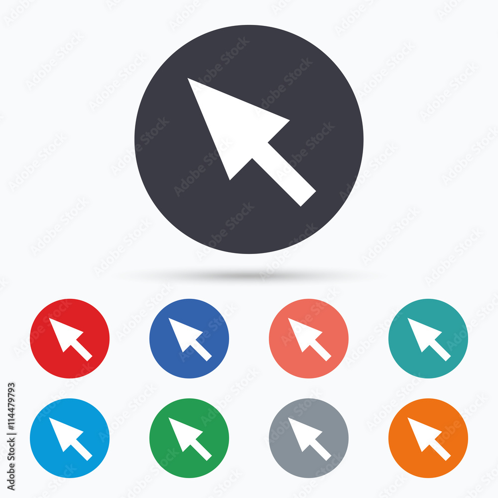 Mouse cursor sign icon. Pointer symbol. Mouse cursor sign icon. Pointer symbol.