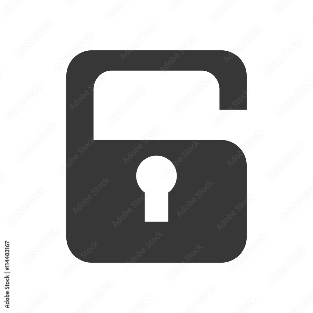 Security system concept represented by padlock icon. isolated and flat illustration Security system concept represented by padlock icon. isolated and flat illustration