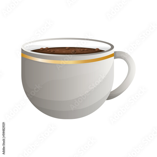 Coffee time concept represented by coffee mug icon. isolated and flat illustration 