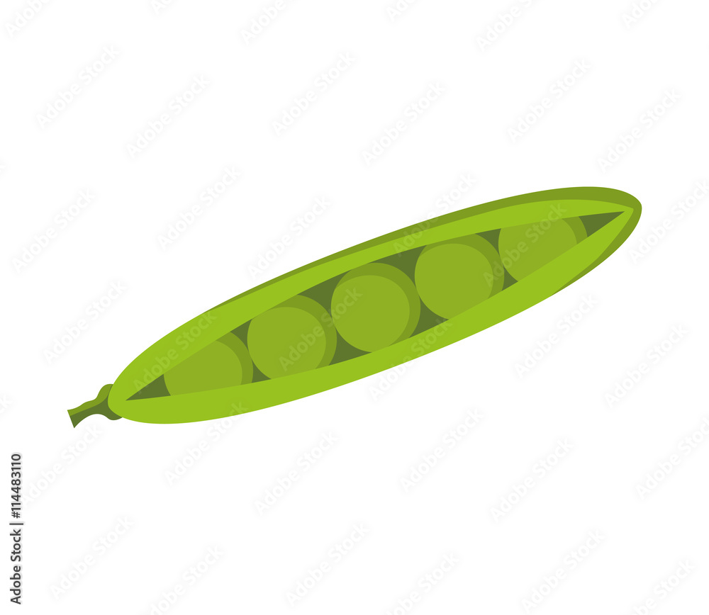 Organic and Healthy food concept represented by bean icon. isolated and flat illustration Organic and Healthy food concept represented by bean icon. isolated and flat illustration