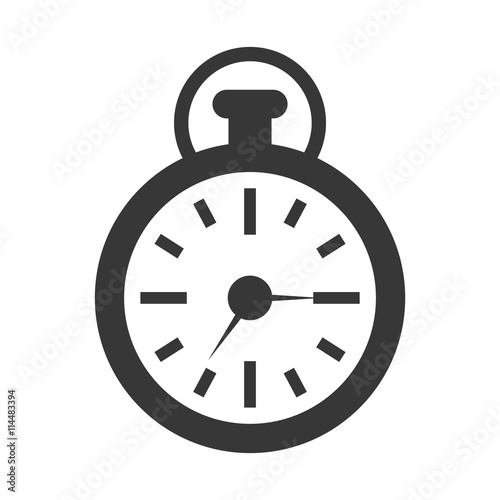 time  concept represented by chronometer icon. isolated and flat illustration 