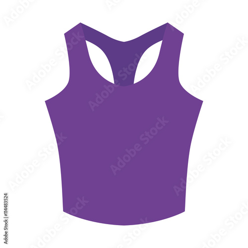 Healthy lifestyle and fitness concept represented by cloth icon. isolated and flat illustration 