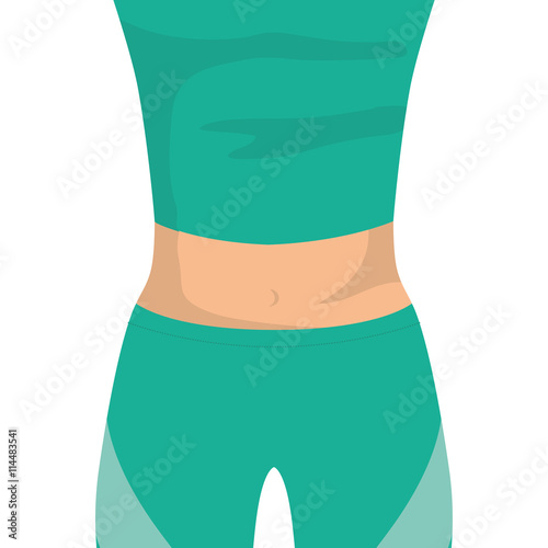 Healthy lifestyle and fitness concept represented by cloth icon. isolated and flat illustration 