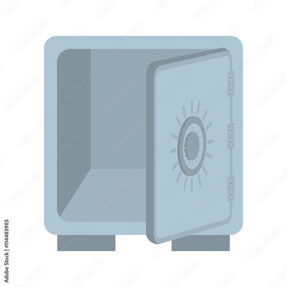 Money concept represented by strongbox icon. isolated and flat illustration Money concept represented by strongbox icon. isolated and flat illustration
