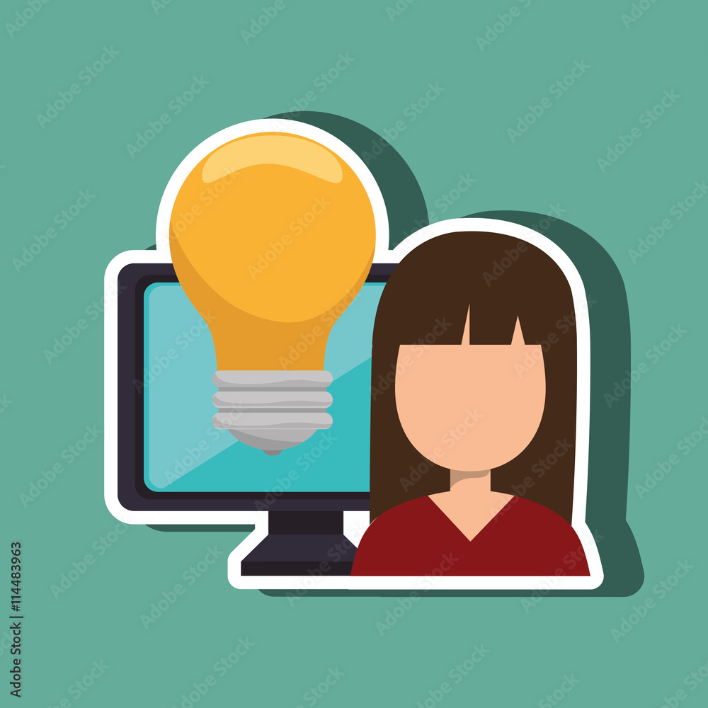 computer user design, vector illustration eps10 graphic computer user design, vector illustration eps10 graphic