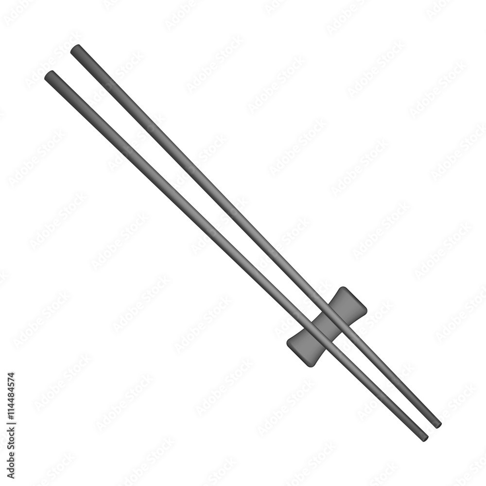 Wooden chopsticks in black design Wooden chopsticks in black design