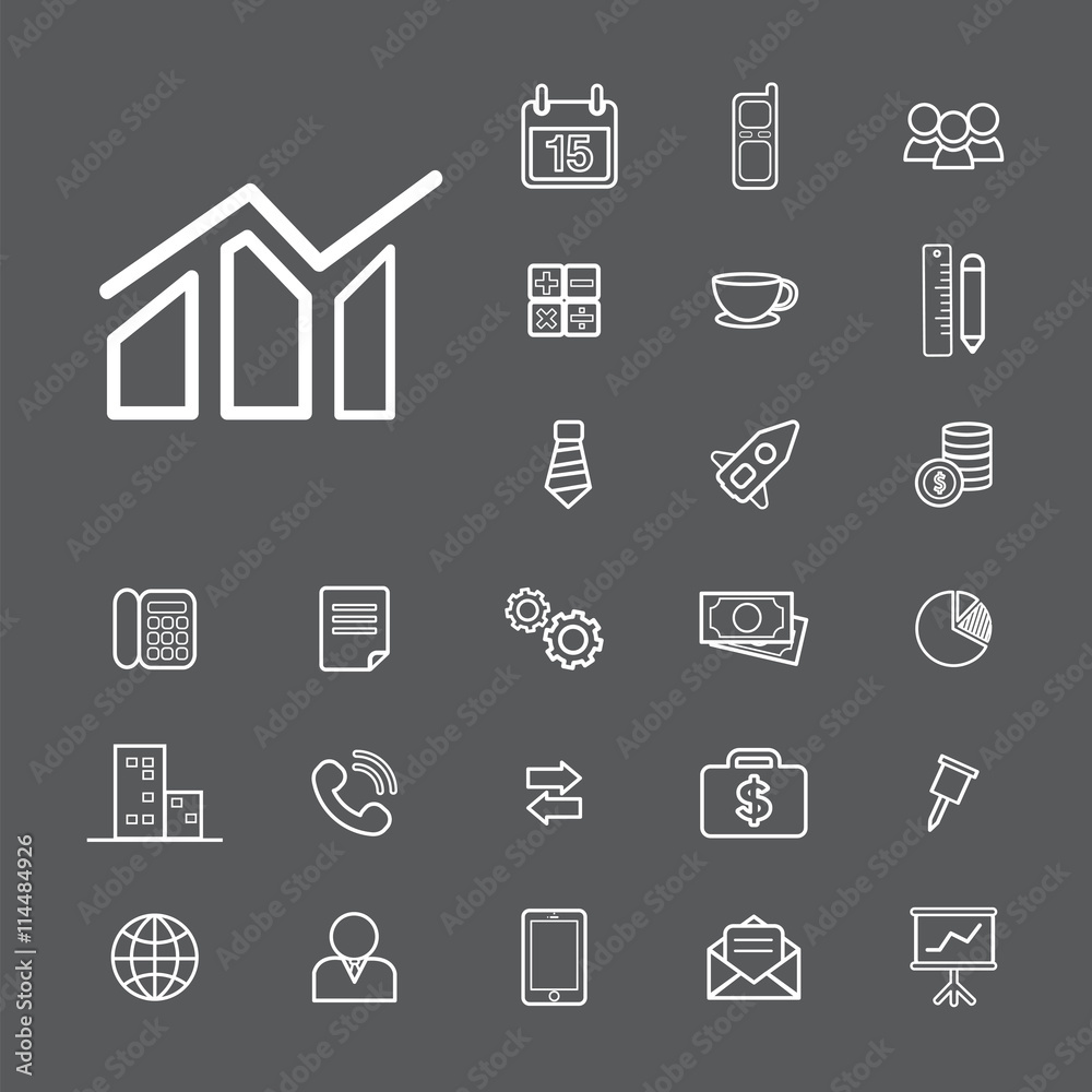 Vector UI Illustration Business Finance Concept Vector UI Illustration Business Finance Concept
