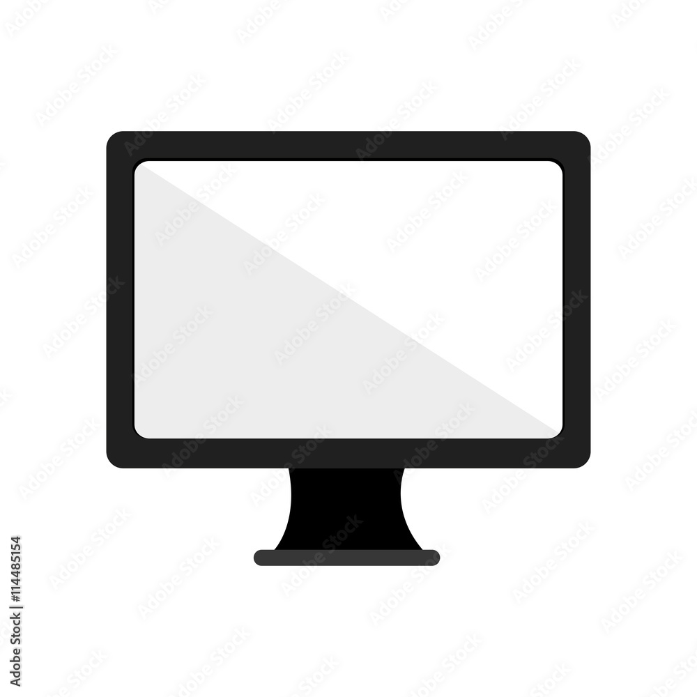 Technology and gadget concept represented by computer icon. isolated and flat illustration Technology and gadget concept represented by computer icon. isolated and flat illustration
