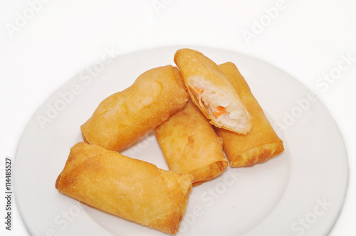 Fried Vietnamese spring rolls