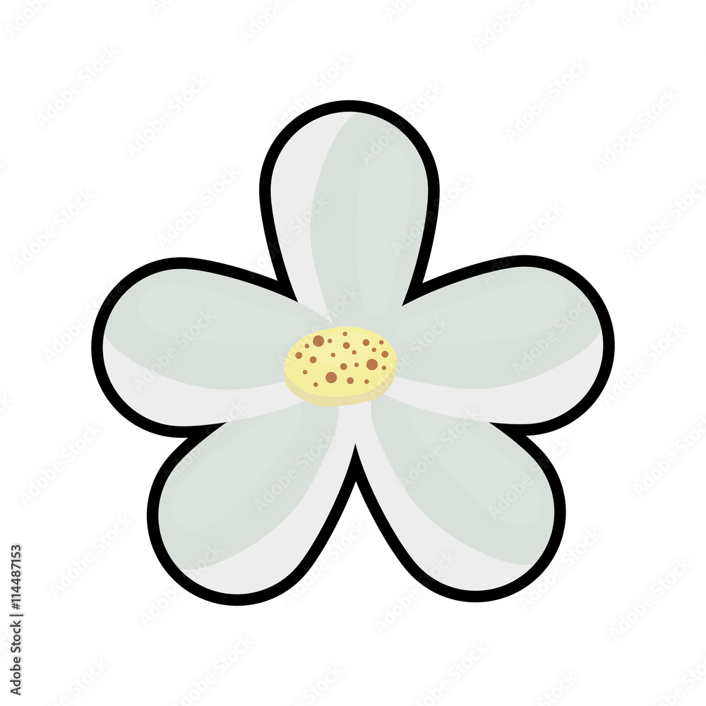 Garden and natural concept represented by flower icon. isolated and flat illustration Garden and natural concept represented by flower icon. isolated and flat illustration