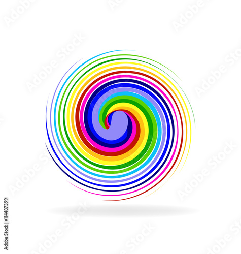 Logo rainbow wave