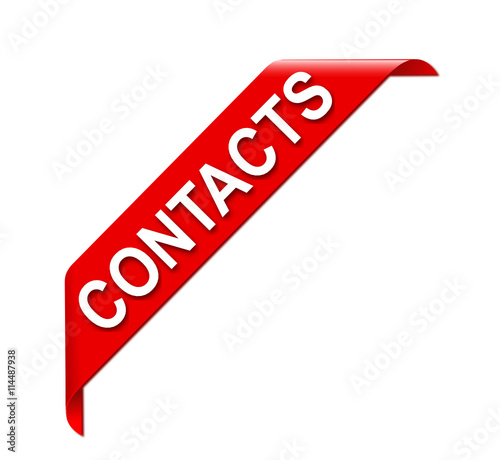 contacts bannière rouge