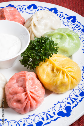 Momos in different colours