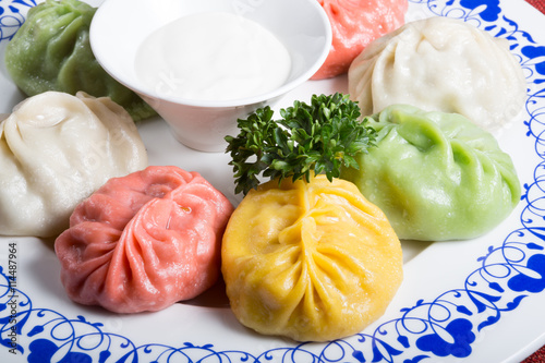 Momos in different colours