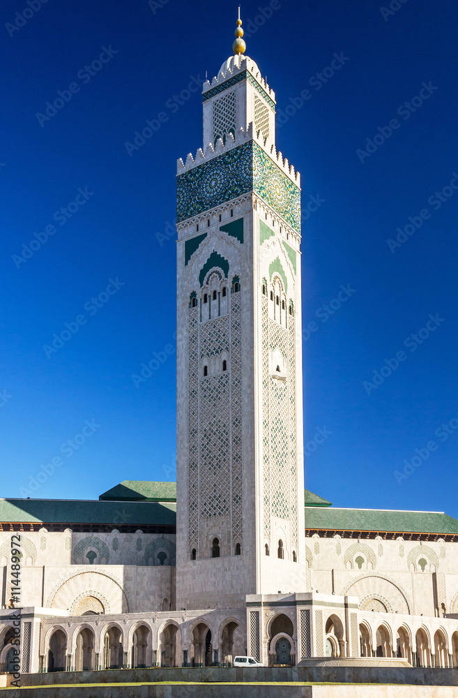 Casablanca, Morocco. Mosque Hassan II building