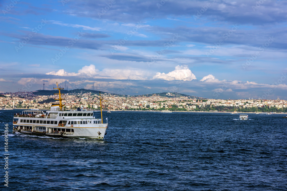 Vessel in Bosporus, Istanbul